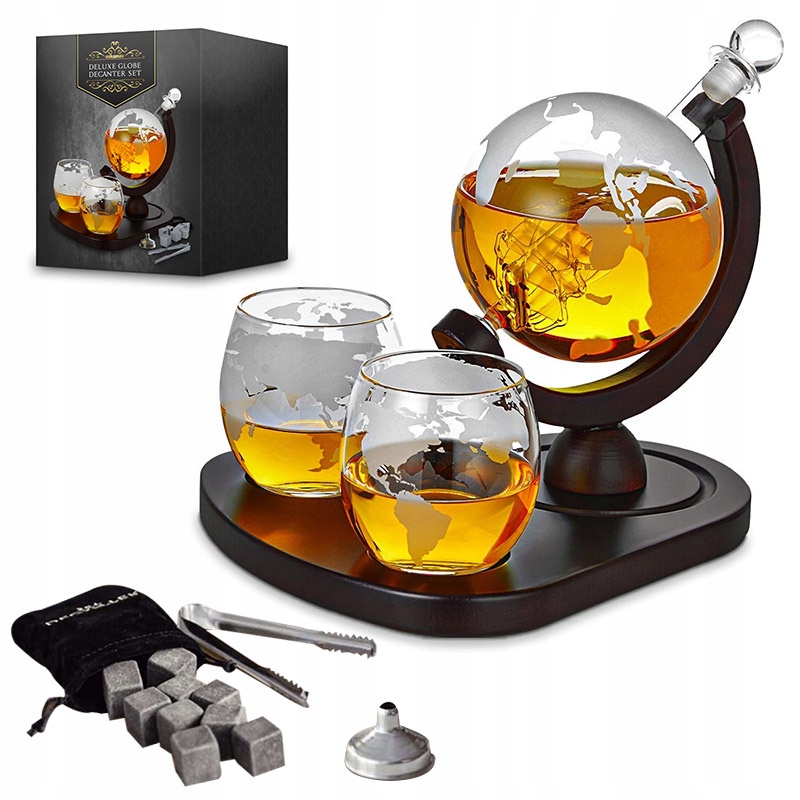 

Zestaw do whisky Deluxe Karafka Globus szklanki