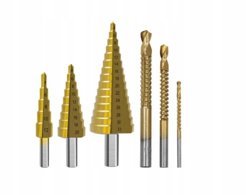 

Wiertła Stopniowe Extra 6SZT. 4-32MM