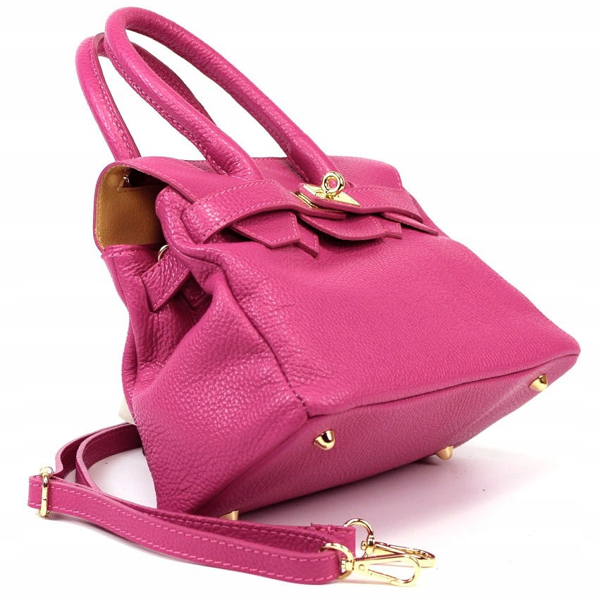 TOREBKA SALVADORE FERETTI SKÓRA FUKSJA MINI 882B Kolor różowy