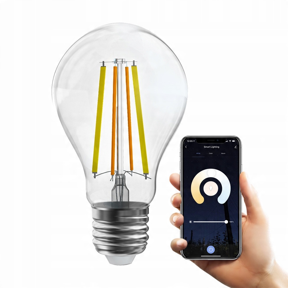 

Żarówka ZigBee Led filament 7W E27 do Tuya i Hue