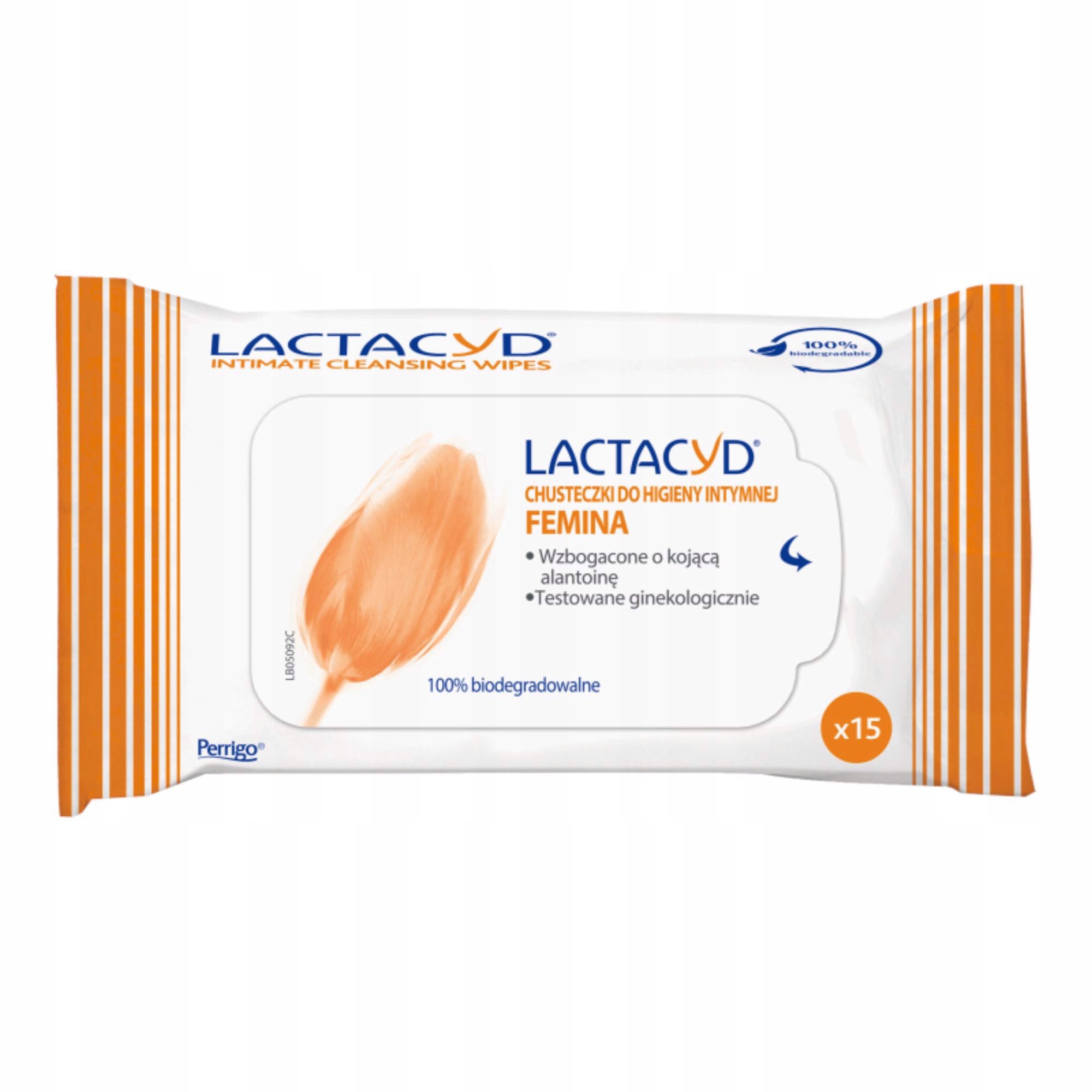 

Lactacyd Femina Chusteczki do higieny intymnej 15