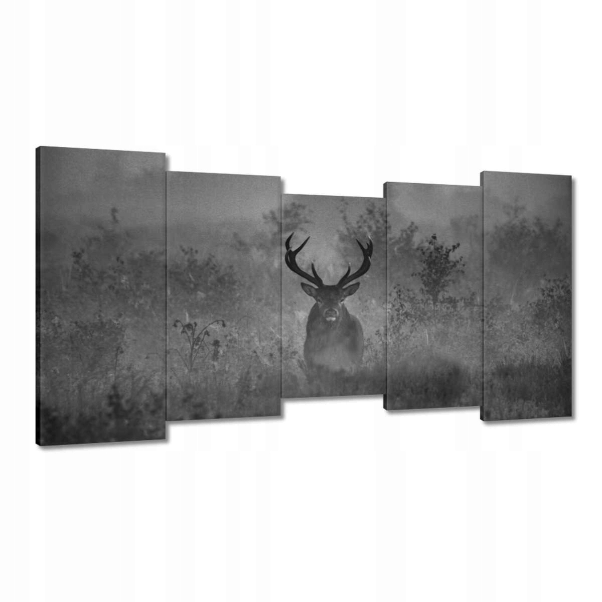Obrazy 150x80 Jelen v mlze