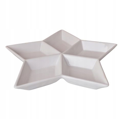 TALERZ CERAMICZNY GWIAZDKA BIAŁA BN Kod producenta 3723