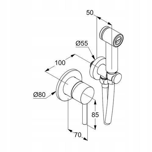 ZESTAW BIDETOWY PODTYNKOWY KLUDI BOZZ EAN (GTIN) 4017080090964