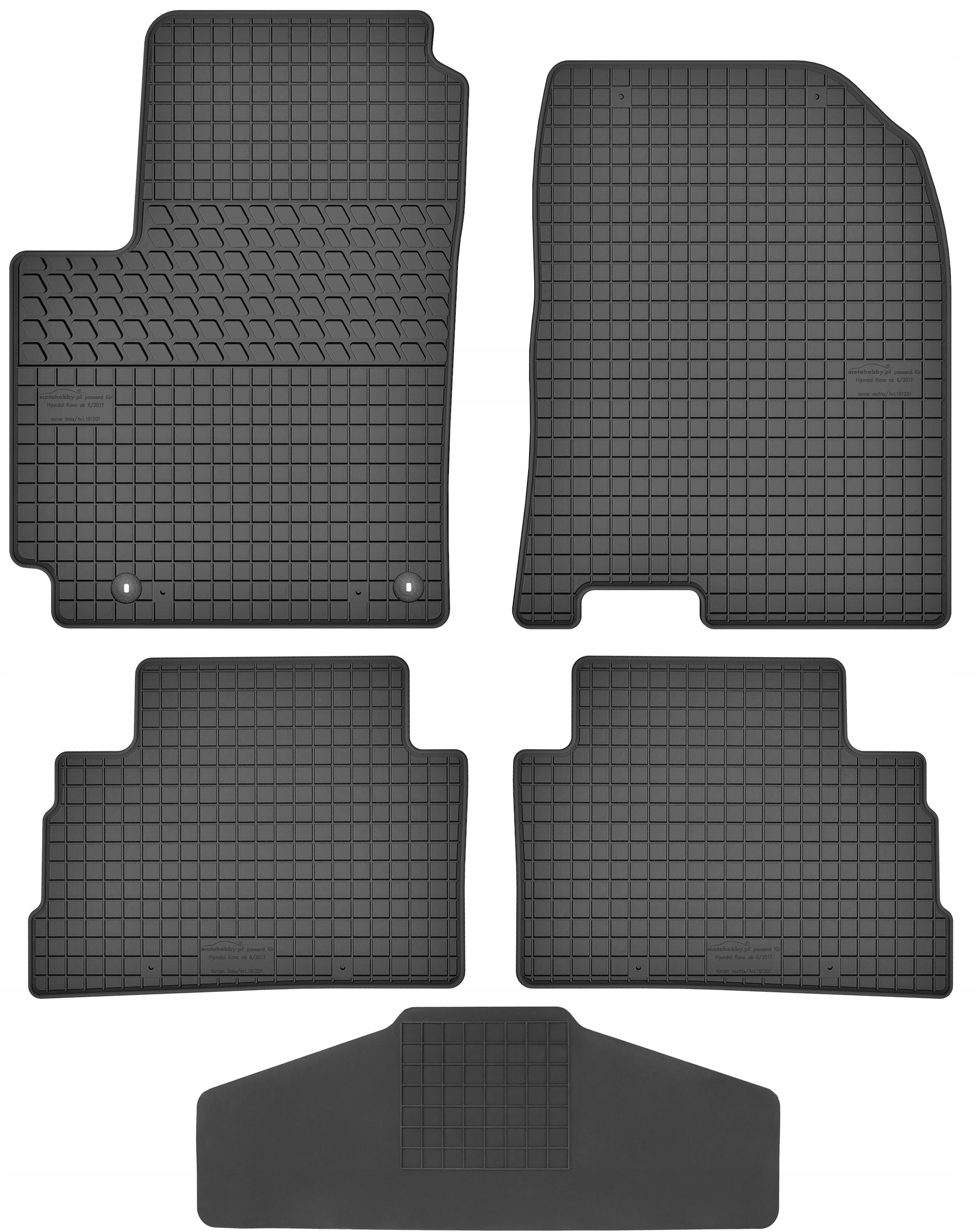 

Hyundai Kona 2017- Dywaniki z osłoną