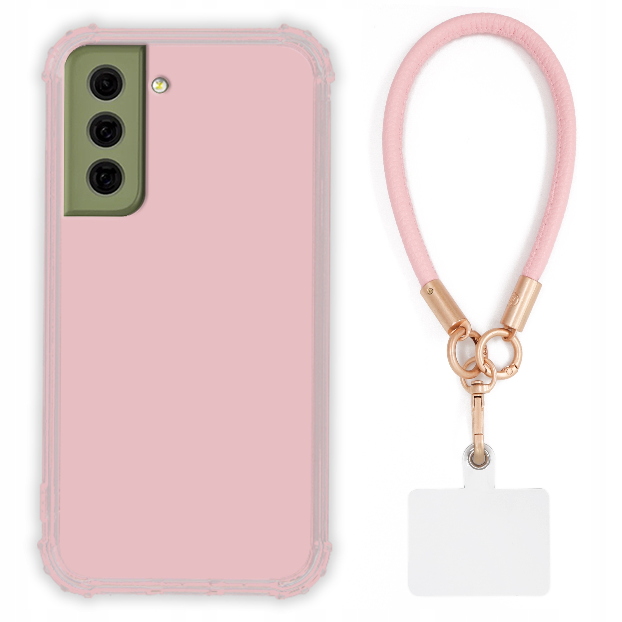 Pouzdro Pro Samsung S21FE Case Antishock Pinky Růžové vodítko Sada Odolné