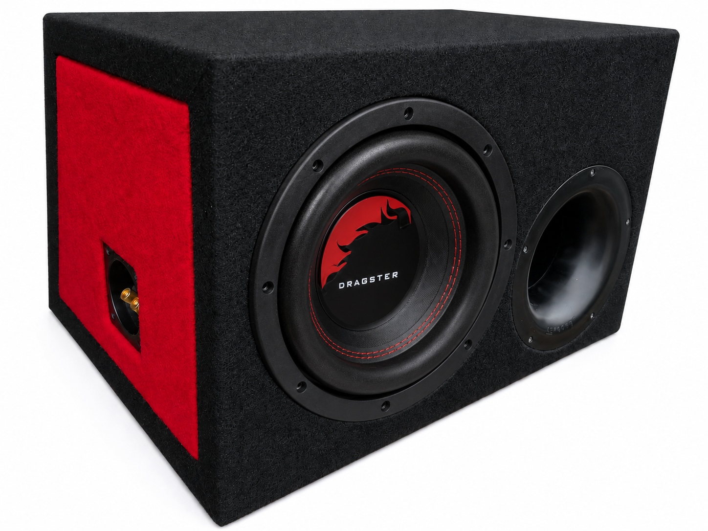Basový reproduktor Dragster Audio DWP-10 D4 s bassreflexom 25 cm 1400 W Rms 2x4 Ohm