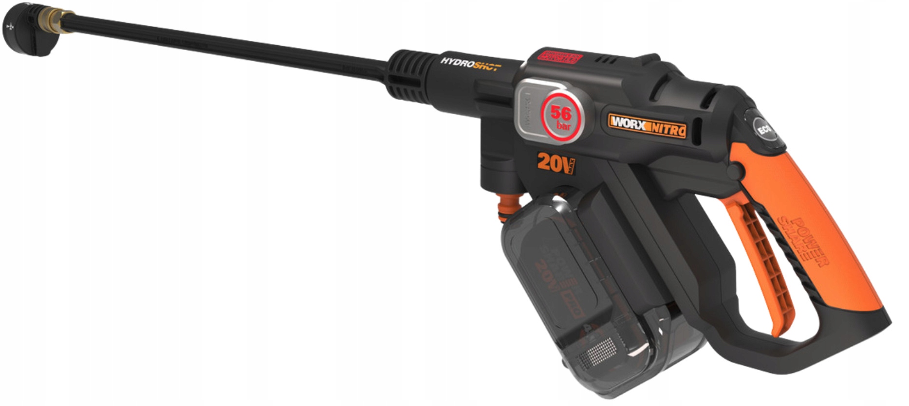 Myjka ciśnieniowa Worx WG633E Nitro 56 bar 220l/h Akumulator 4.0 Ah