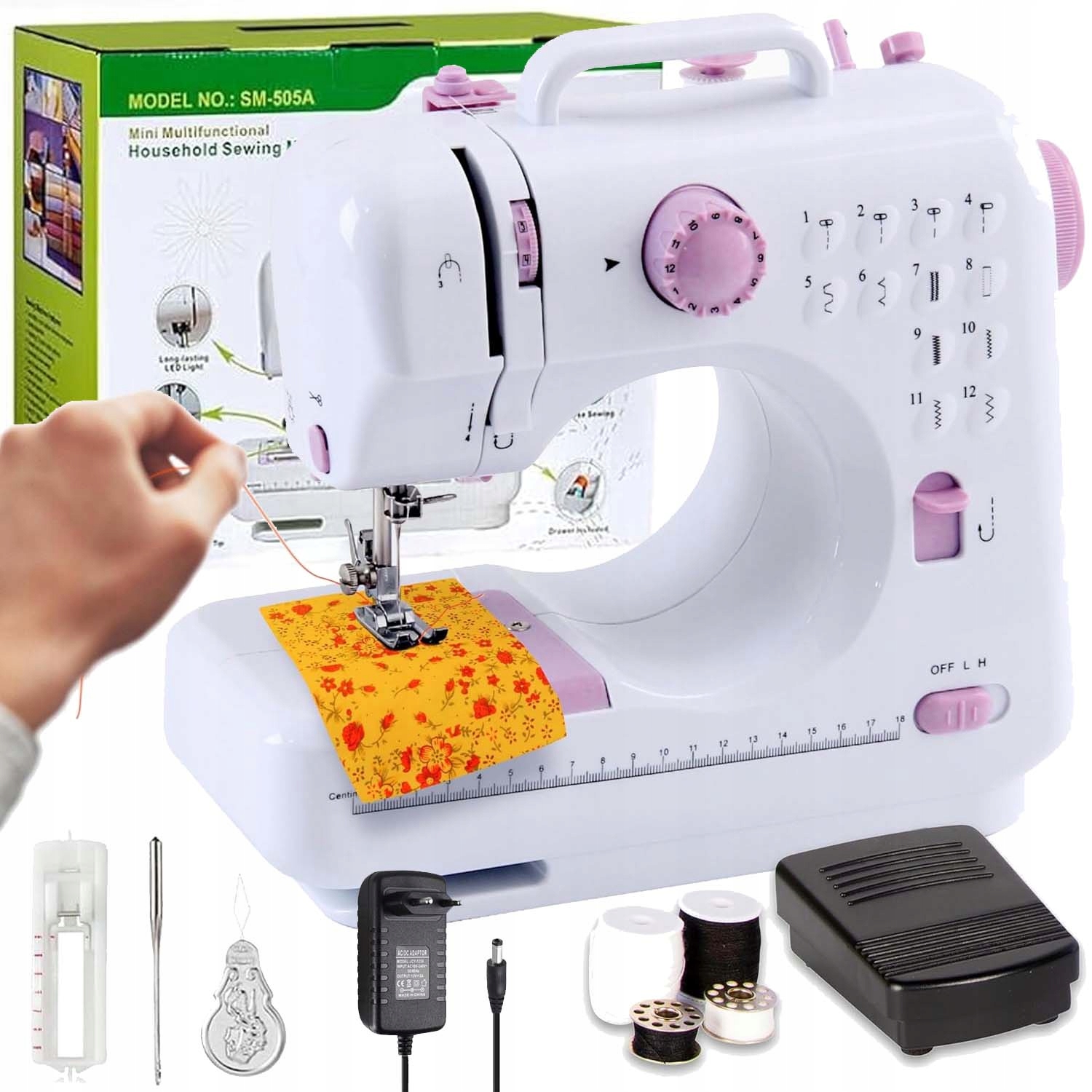 Šicí Stroj Pro Děti, Domácí Mechanický, Jednoduchý, 12 Stehů S Ledem