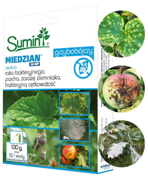 

Sumin Miedzian 50WP Preparat Grzybobójczy 100g