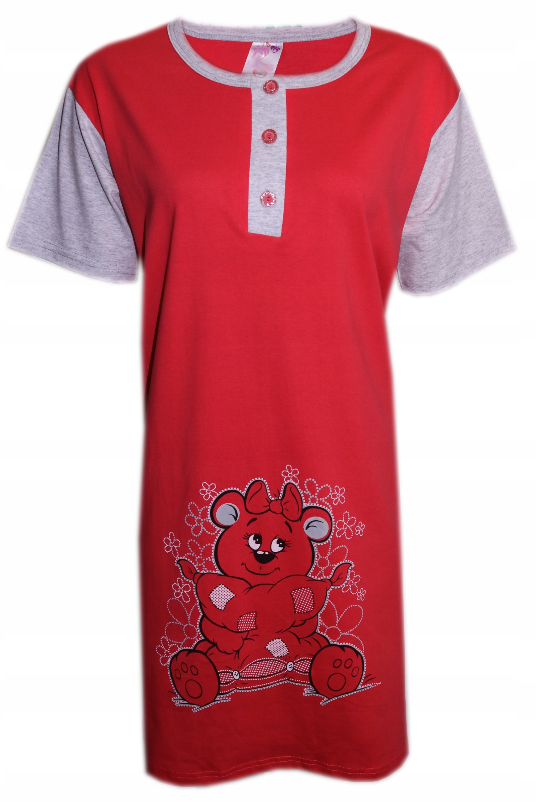 Koszula nocna damska z krótkim rękawem XXL