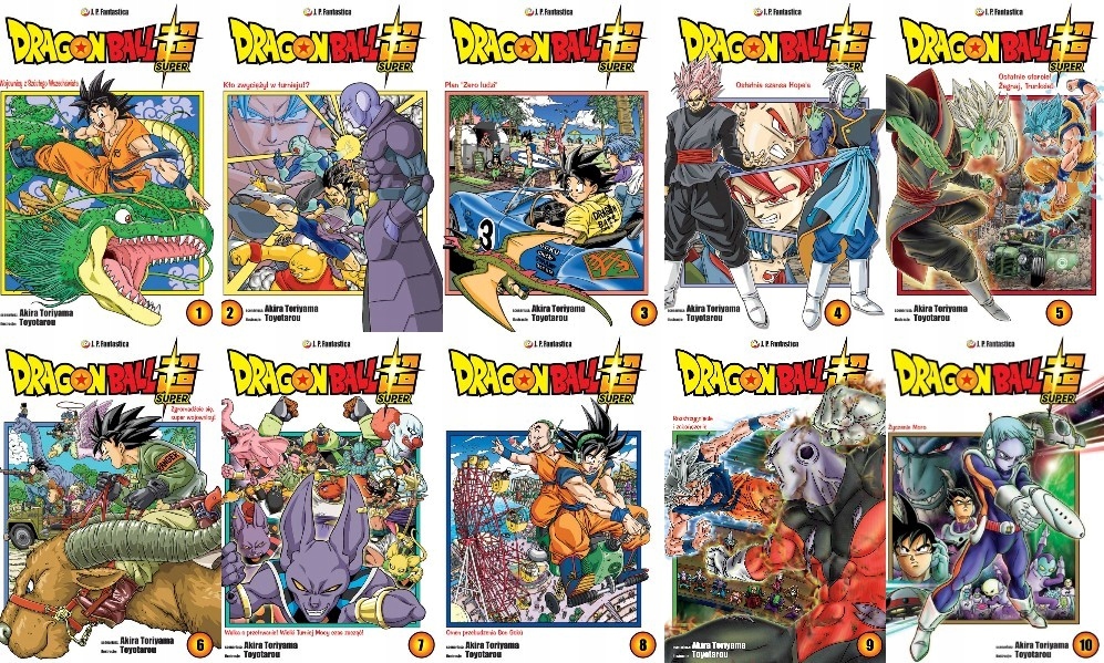 DRAGON BALL SUPER #1-10 - PAKIET - MANGA - NOWY