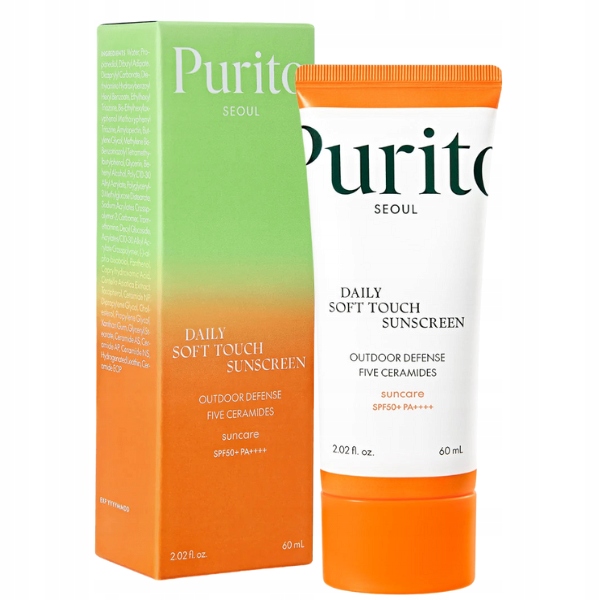Purito Daily Soft Touch voděodolný opalovací krém SPF50+ 60 ml