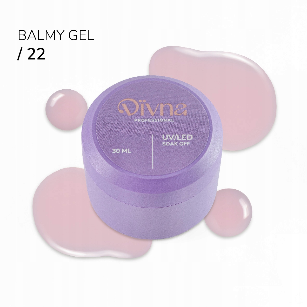Divna Balmy Gel 22 gel s konzistencí báze 30 ml na nehty