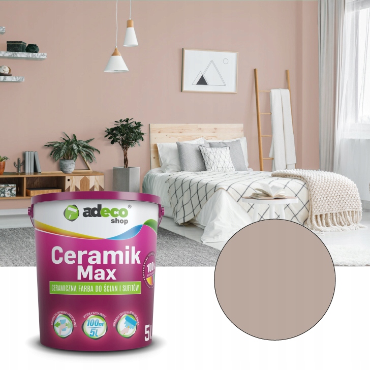 Farba ceramiczna kolor DELIKATNIE TRUFLOWY 5L (5903707360222) • Cena