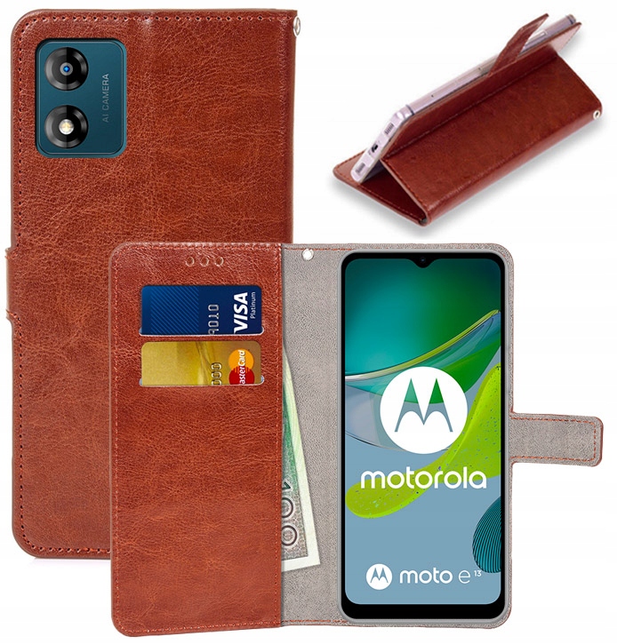 

Etui Portfel Vintage do Motorola Moto E13