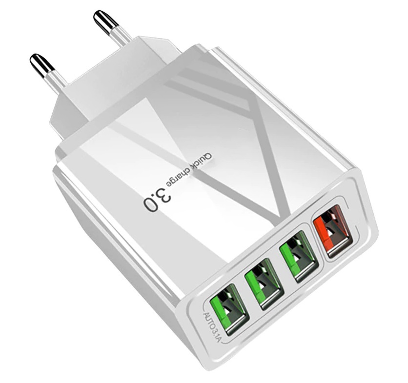 

Szybka Ładowarka Sieciowa Quick Charge 3.0 4x Usb