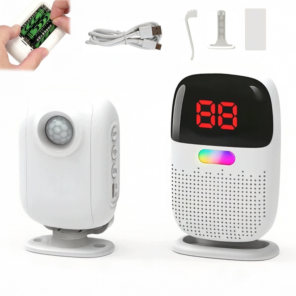Bezdrátový pohybový senzor ID Pager 300 m Alarm pro domácnost a seniory