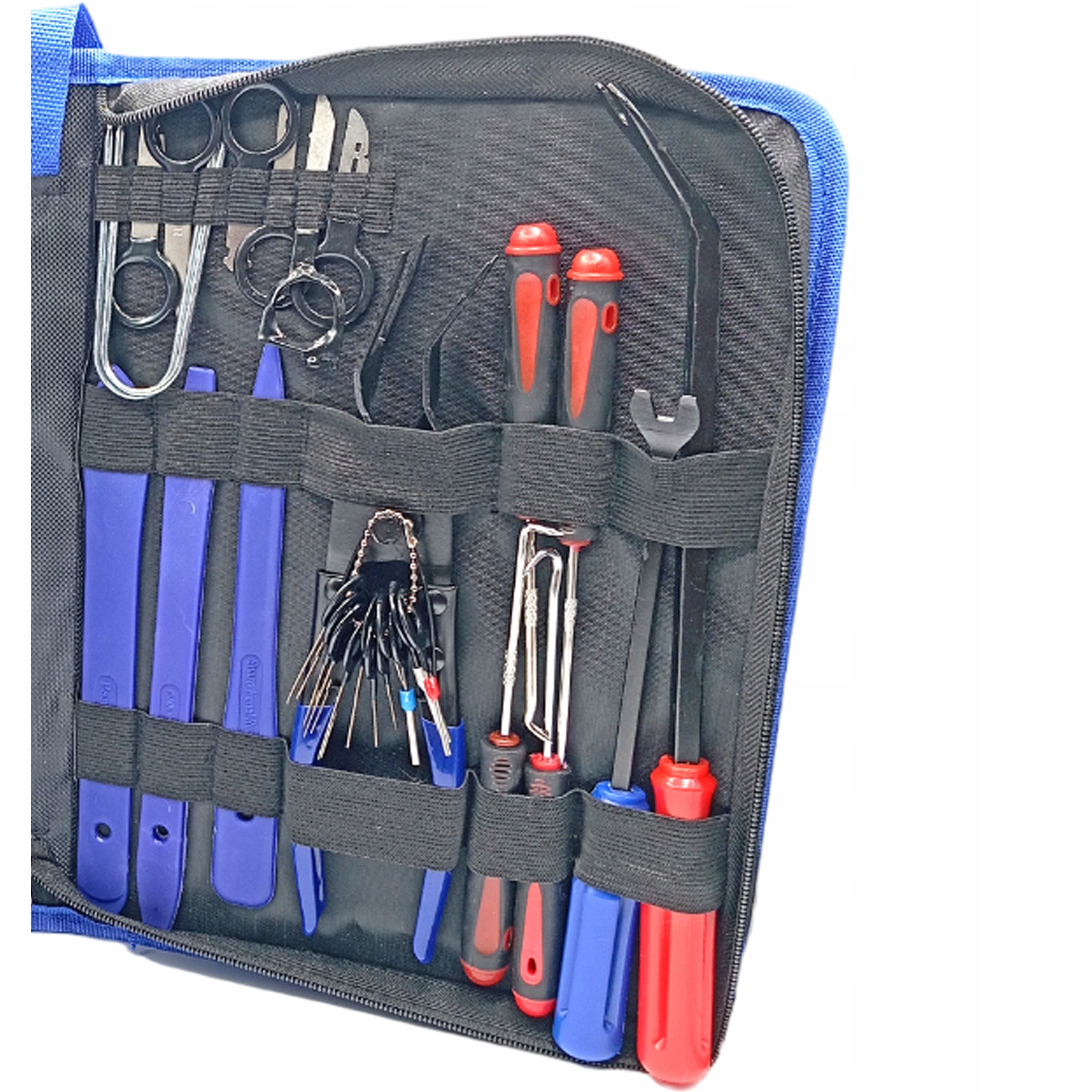 ZESTAW NARZĘDZI DO TAPICERKI ŚCIĄGACZE KLUCZE ŁYŻKI DEMONTAŻ BEZ USZKODZEŃ Marka Super PDR