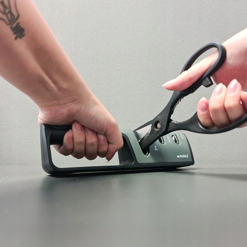 SOLIDNA OSTRZAŁKA OSEŁKA DO OSTRZENIA NOŻY NOŻYCZEK CERAMICZNA RĘCZNA 3w1 EAN (GTIN) 5900779946316