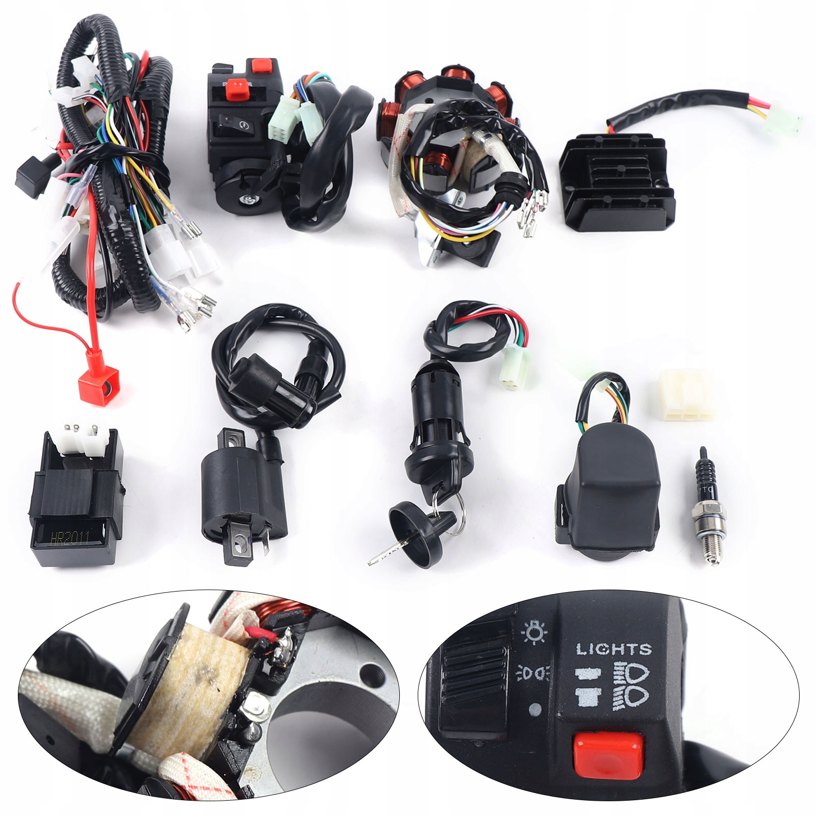 INSTALACJA ELEKTRYCZNA QUAD ATV 150-250 KOMPLETNA EAN (GTIN) 4027241070292