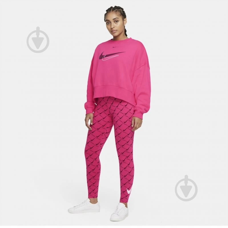 Legingsy Nike W Nsw Lggng Hw Aop Swoosh DQ4510-612 Rozmiar L