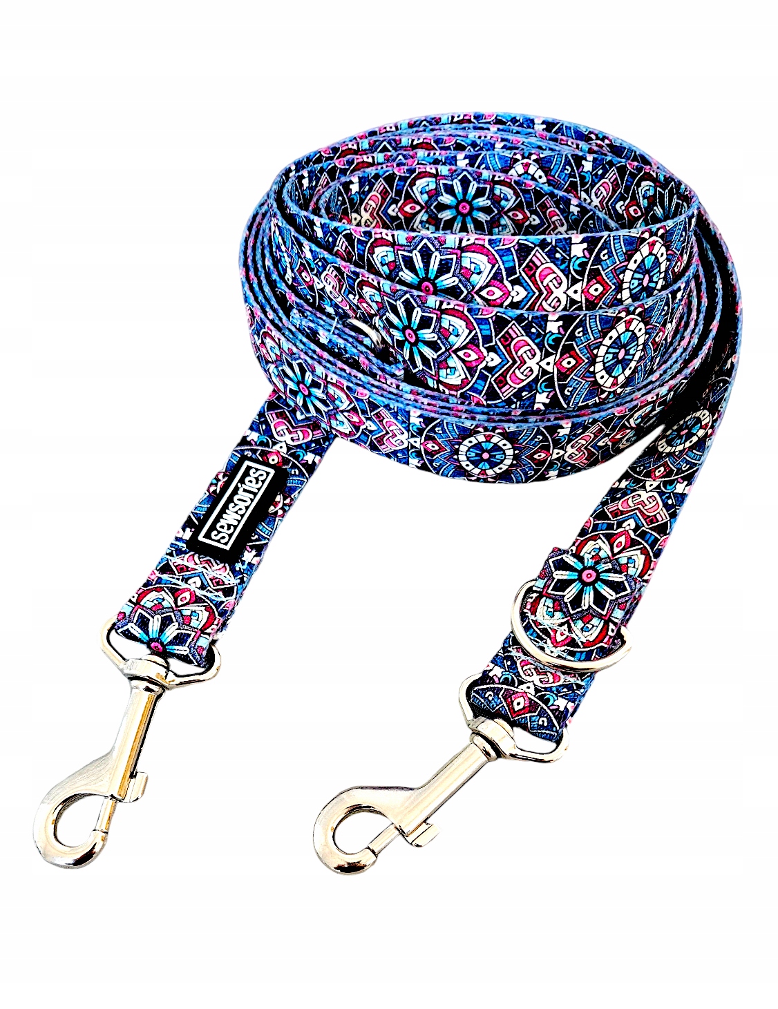 Levně Vodítko přepínací pro psa Sewsories Mandala Mood délka 3m páska 2,5 cm