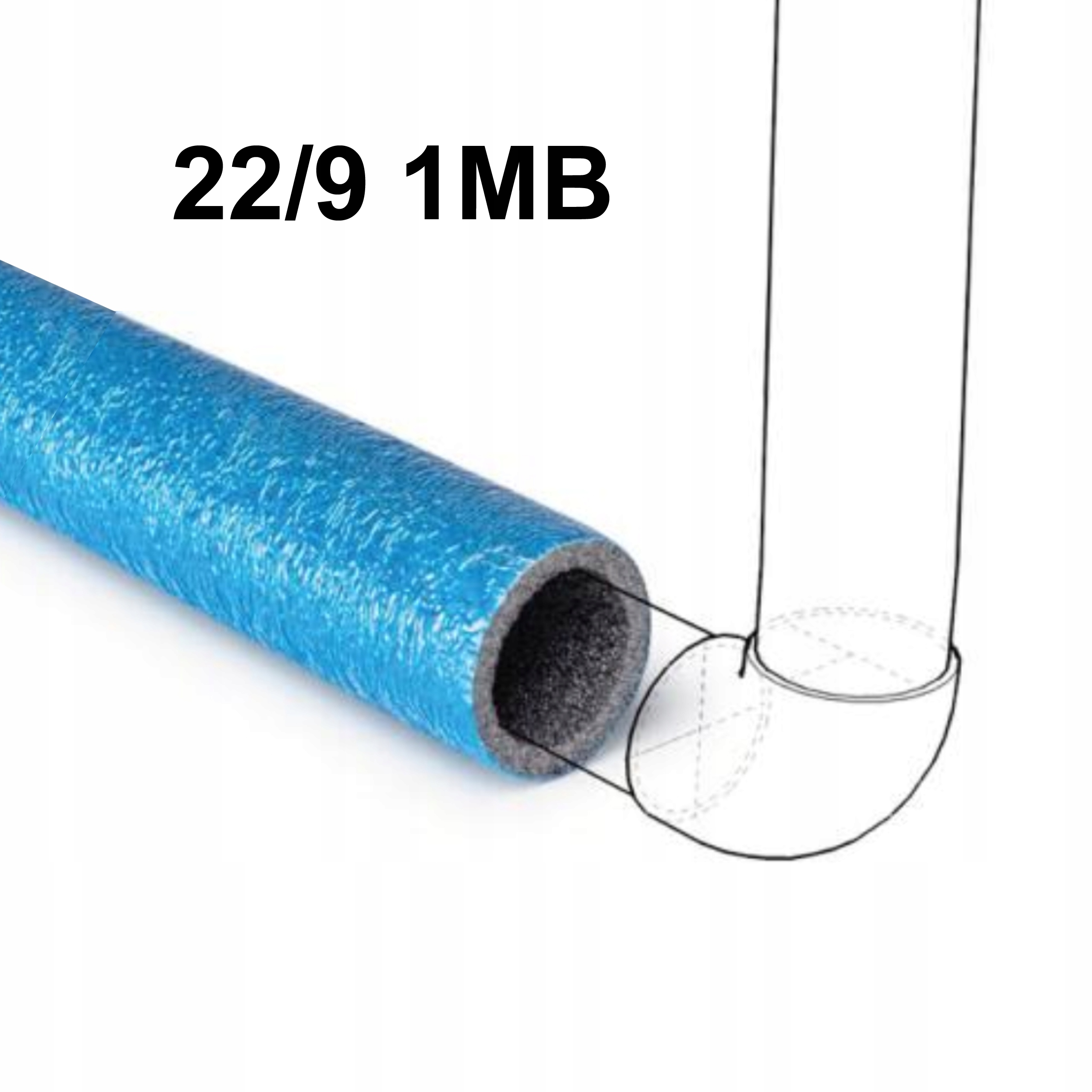 

Otulina Na Rurę 22/9 Izolacja Niebieska 1MB