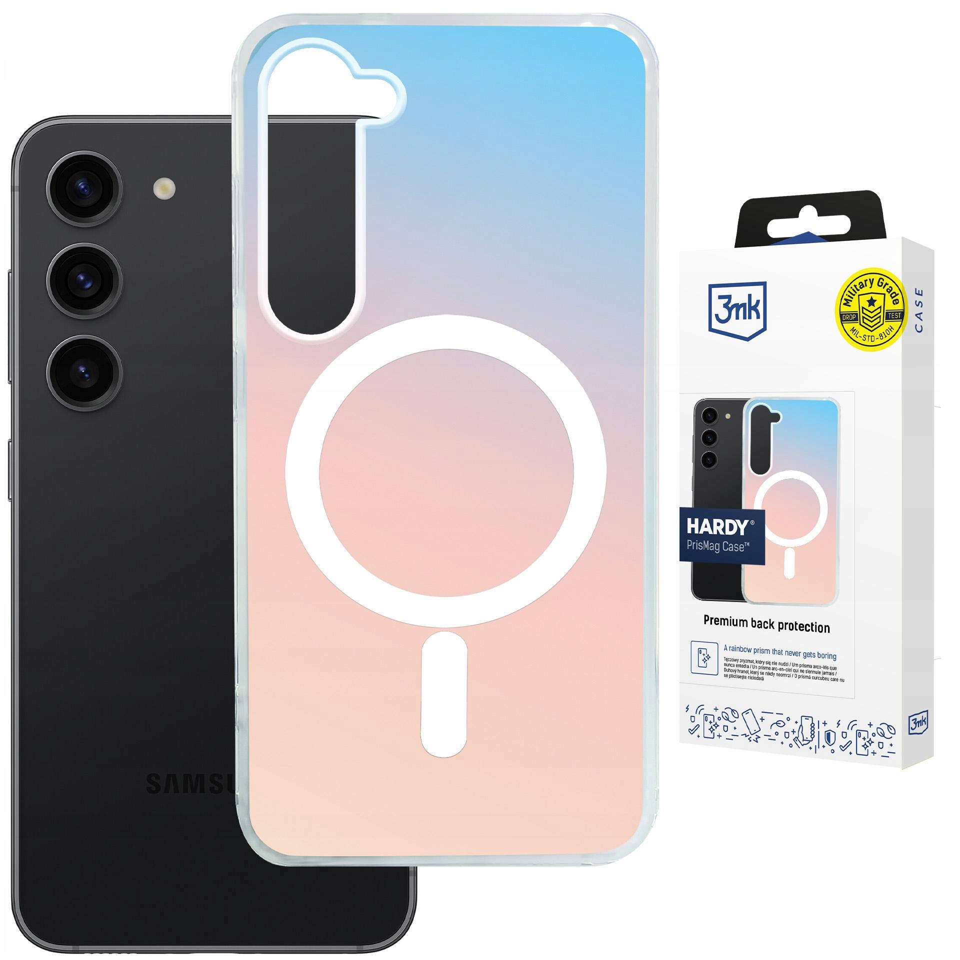 Vícebarevné Pouzdro MagSafe na Samsung Galaxy S23 5G 3mk PrisMag Case