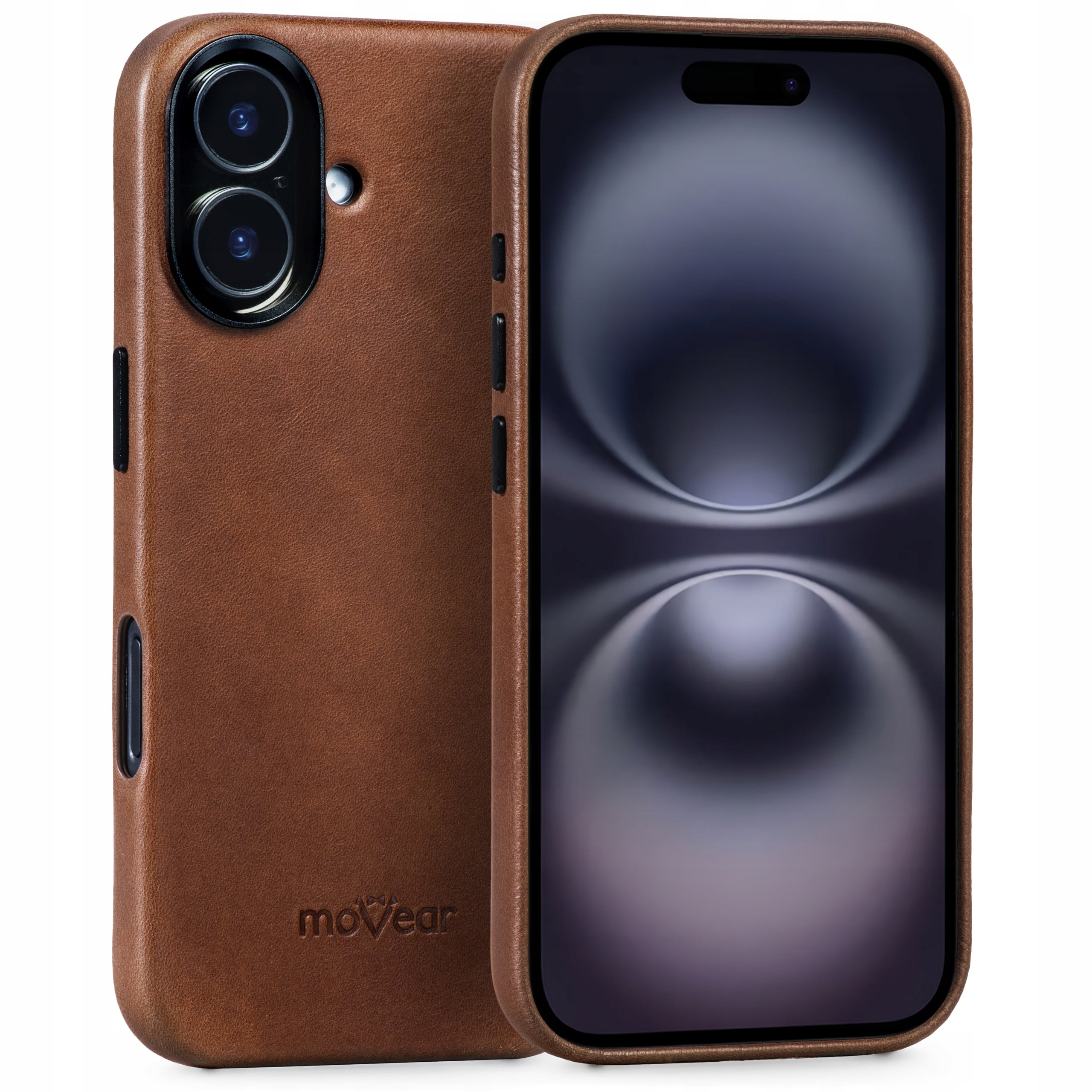 Pouzdro na iPhone 16 MagSafe Zadní Kryt slim case premium Movear, hnědé