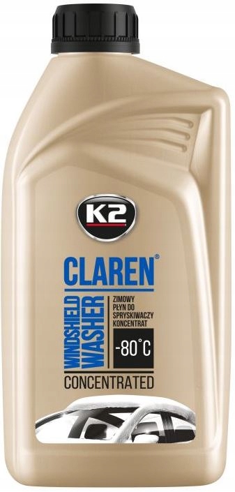 K2 CLAREN ZIMOWY KONCENTRAT PŁYNU DO SPRYSKIWACZY PŁYN ZIMOWY -80°C 1L