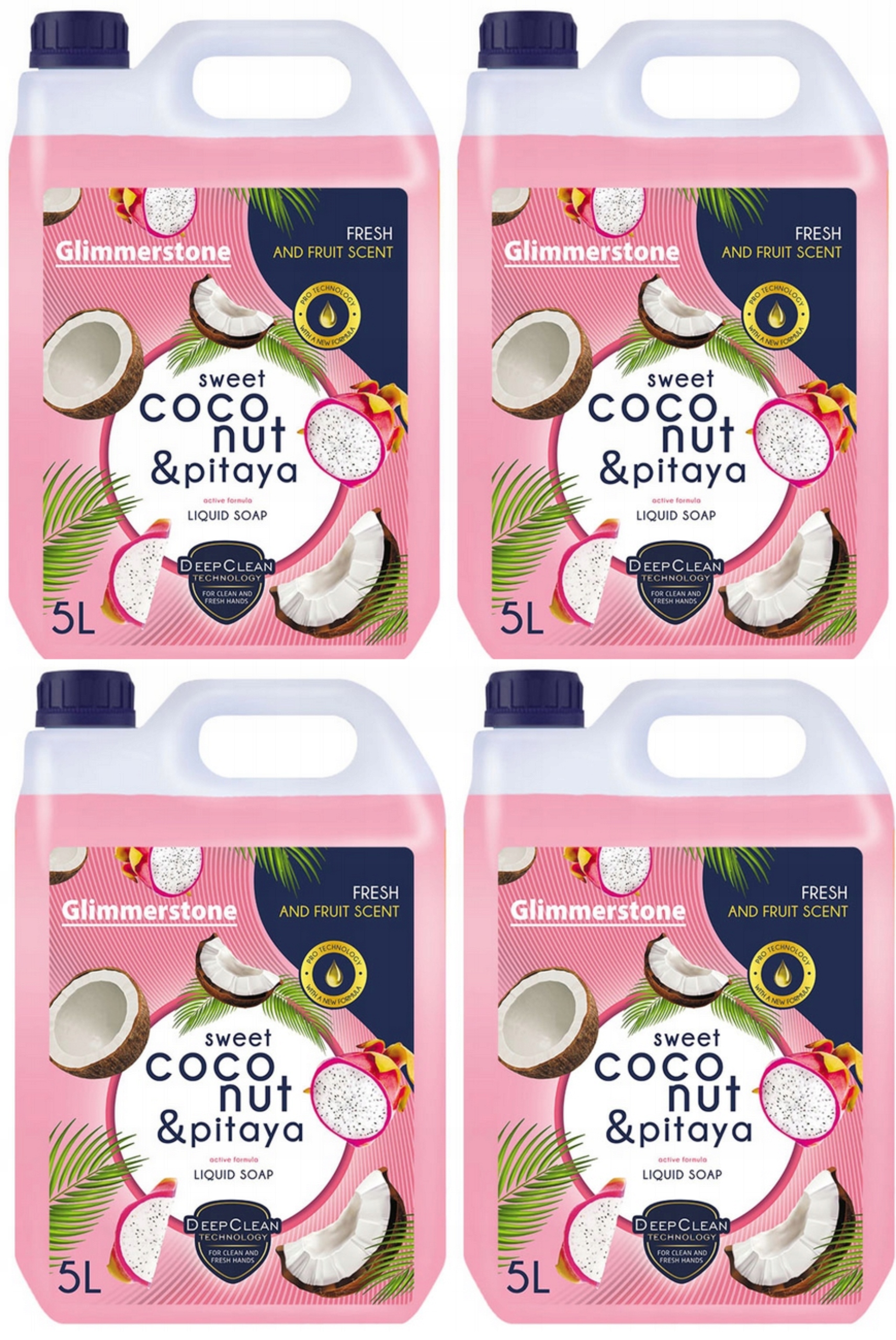 Tekuté mýdlo na ruce krémové, čerstvý kokos a pitahaya, osvědčená kvalita 20 l