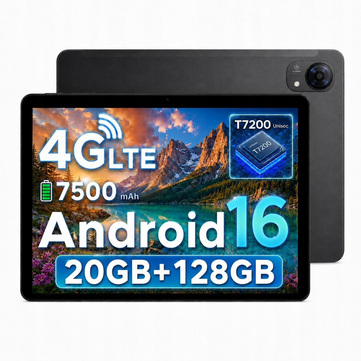 Tablet Android Doogee TABG5 10.1" 4GLTE Android16 3/128GB 7500mAh 120Hz Gps