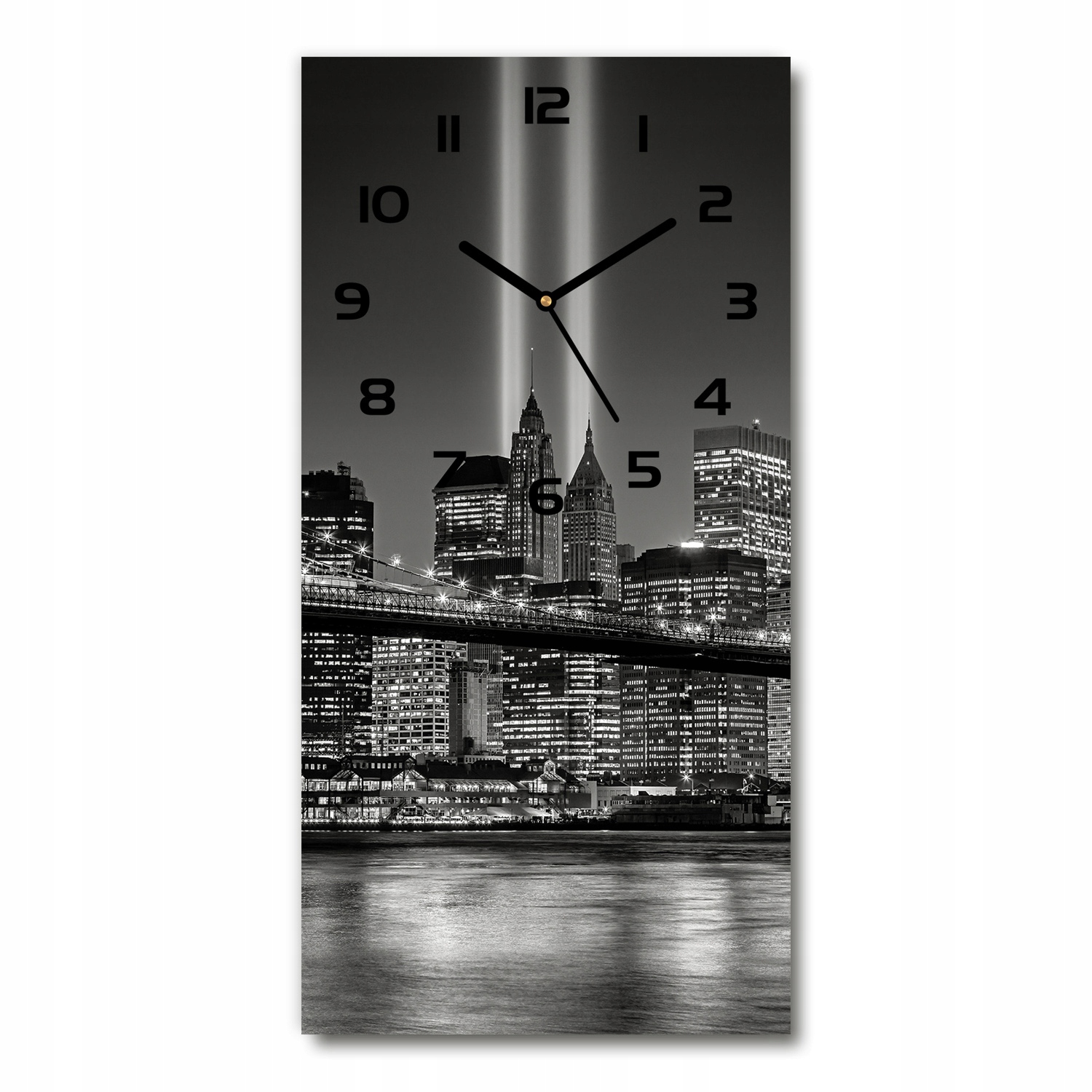 

Zegar ze szkła na ścianę Manhattan Nowy Jork 30x60