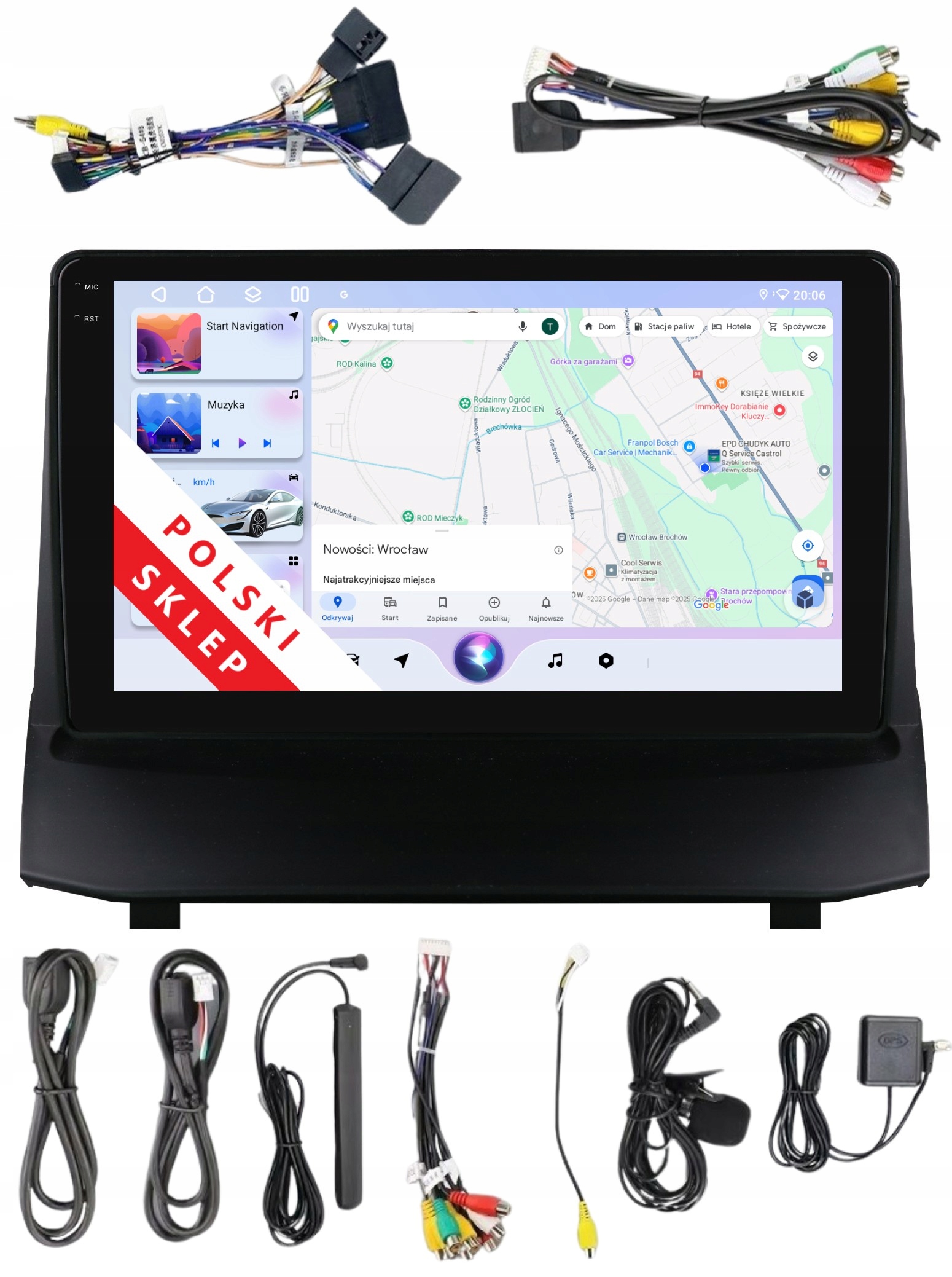 Rádio 2DIN Navigace Android Ford Fiesta MK7 3/32 Gb Dsp Carplay Lte