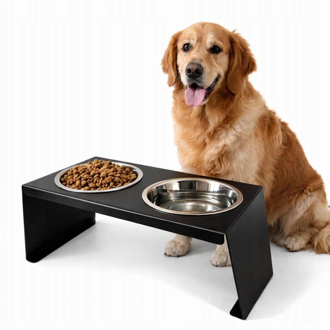Levně Vyvýšený stojan s miskami 2 × 2,8 L pro velkého psa 2x2800 ml