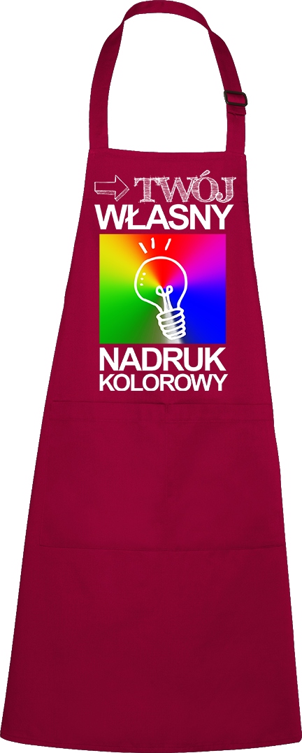 

Fartuch kuchenny z Własnym Nadrukiem unisex Fuksja