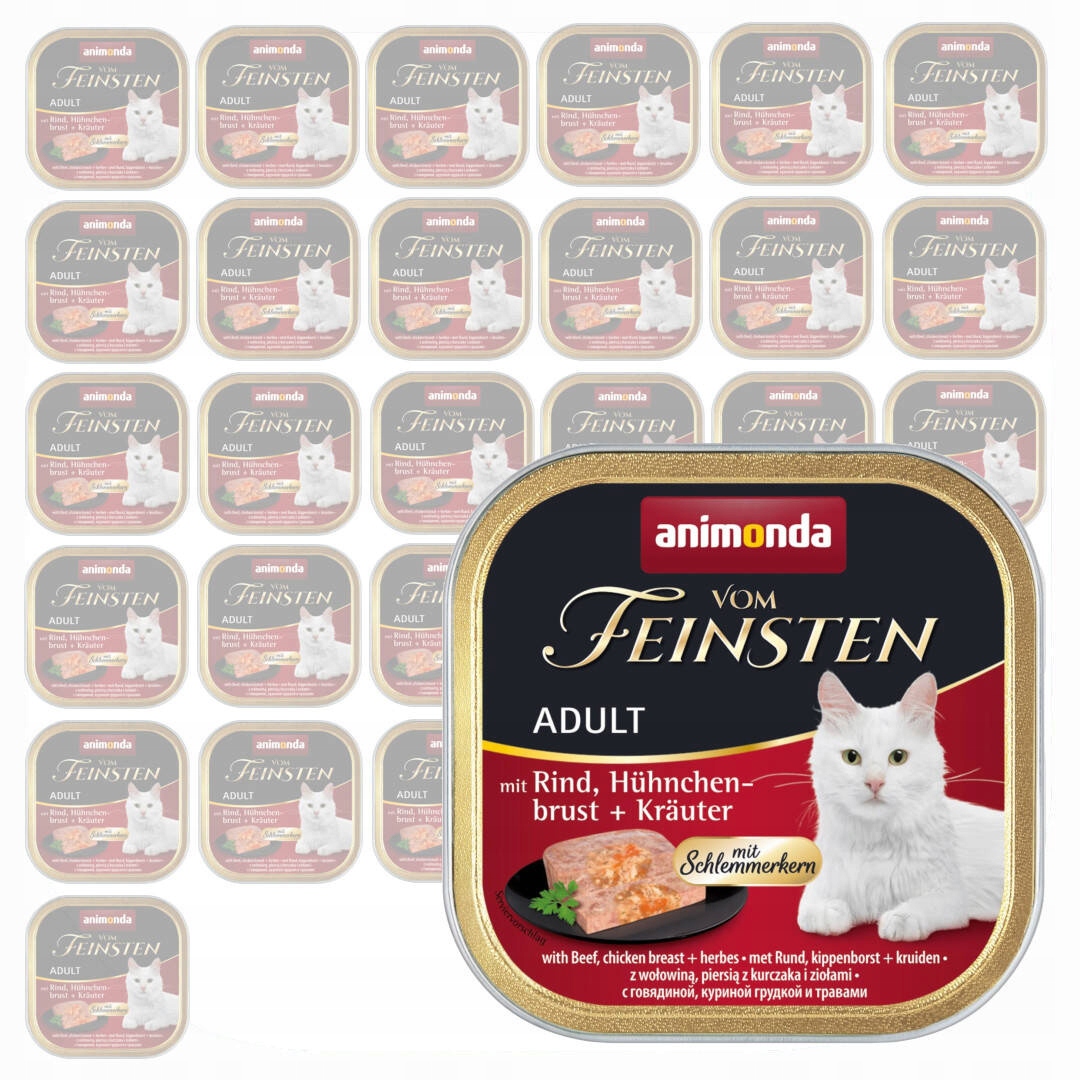 Animonda Vom Feinsten Adult 32x100g Krmivo pro kočky Krmivo