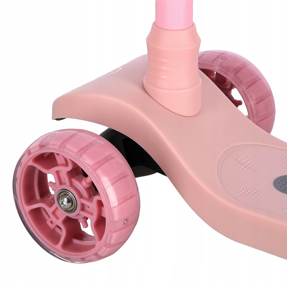 HULAJNOGA DZIEWCZĘCA TRÓJKOŁOWA ŚWIECĄCA LEKKA Kolor Różowy