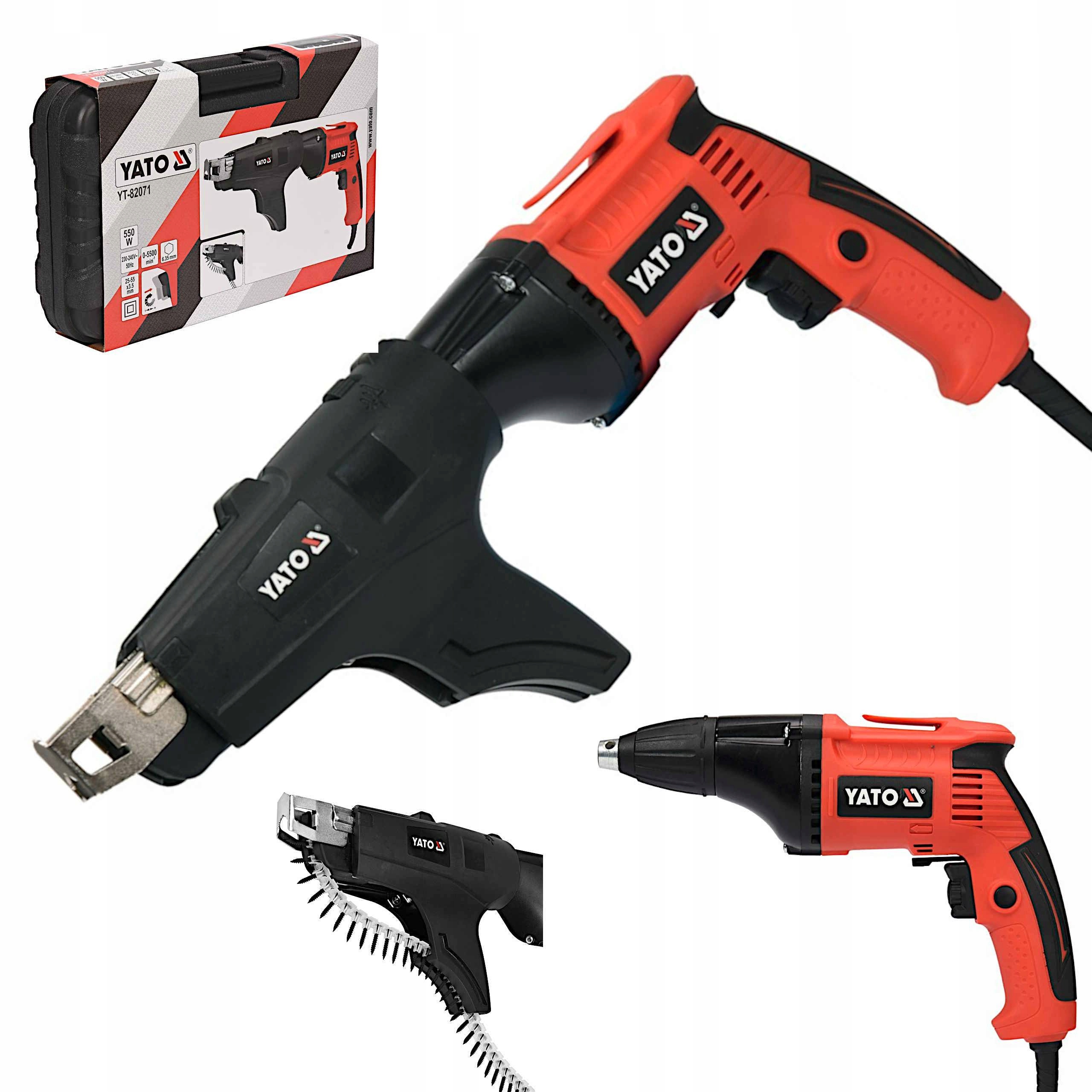 

Yato Wkrętarka z Magazynkiem Do Regipsów 25-55 mm