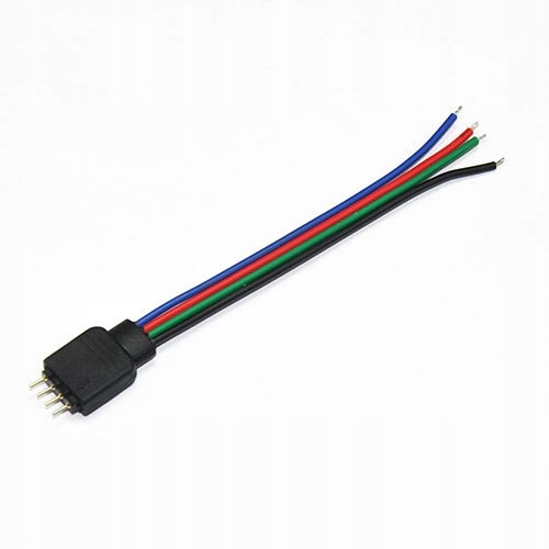 

Złączka do taśmy Led Rgb 4-PIN męska z kablem 10cm