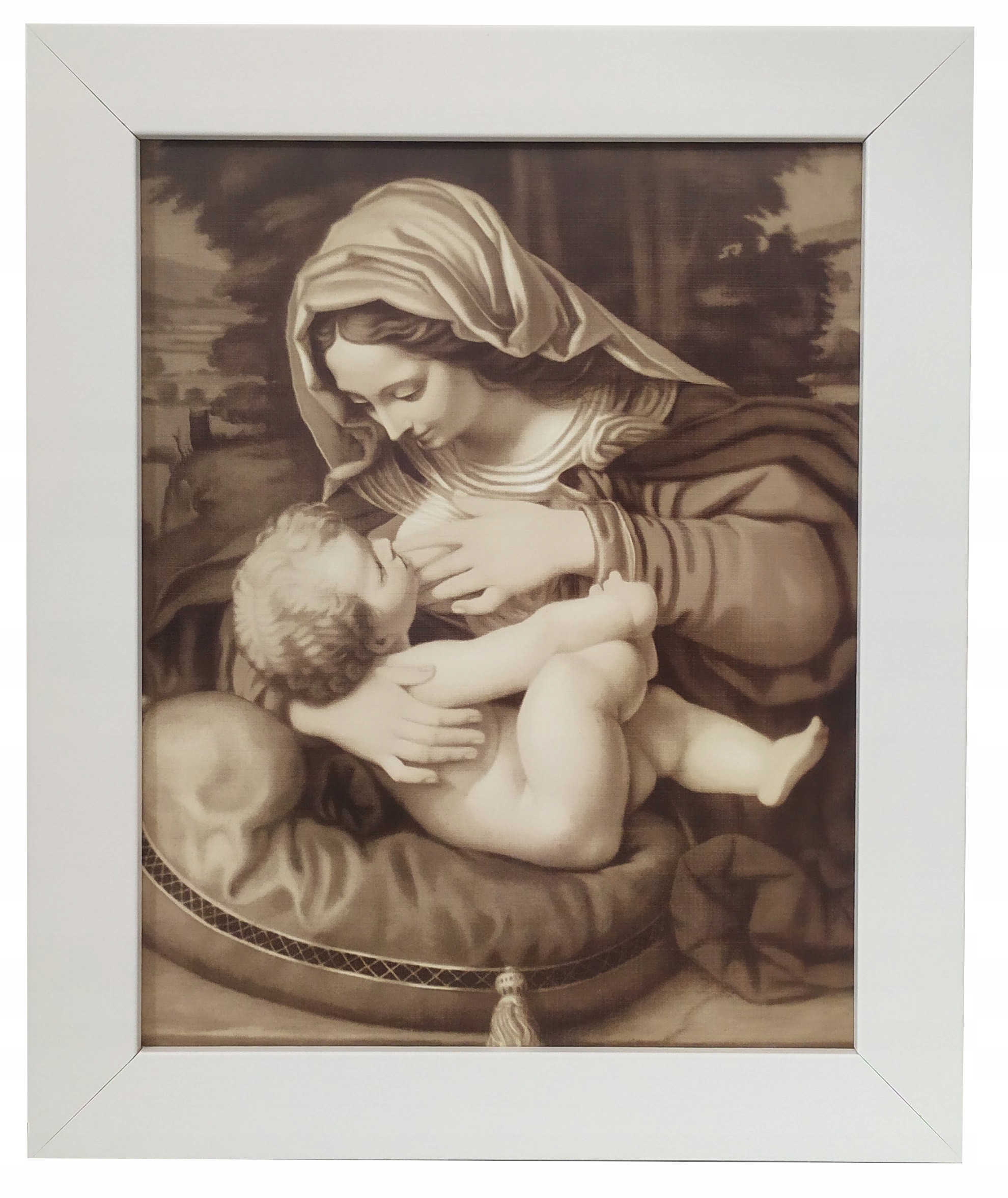 OBRAZY NA ŚCIANĘ MATKA BOSKA BOŻA KARMIĄCA 25X30