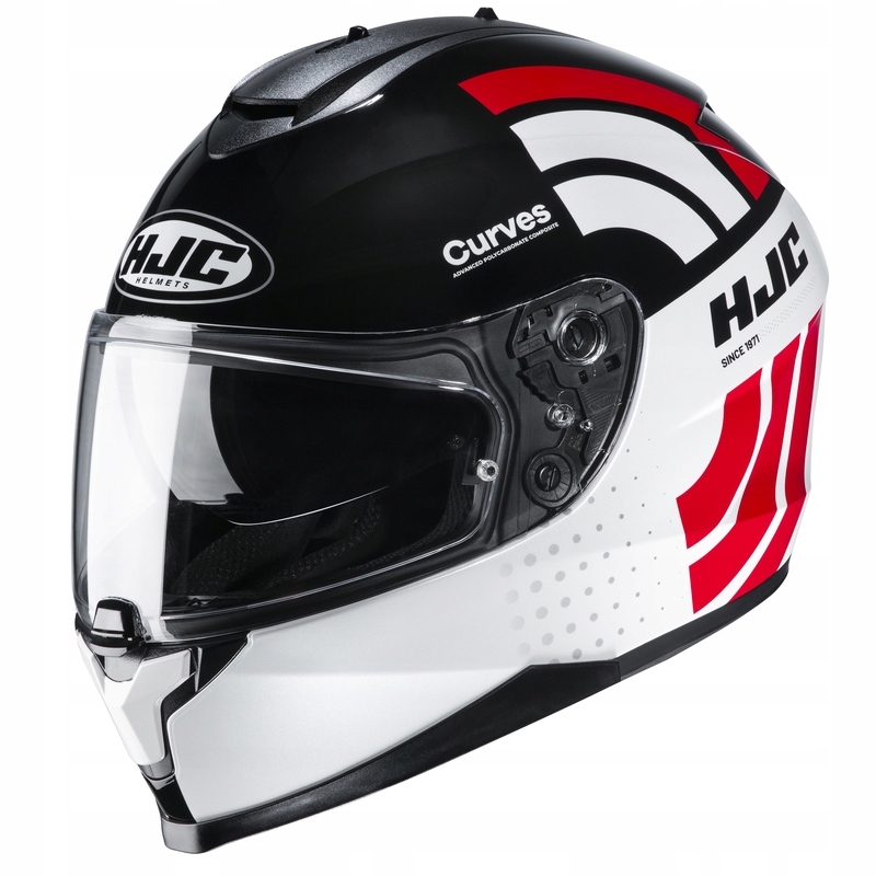 Prilba Hjc C70 Curves White/black/red (L)