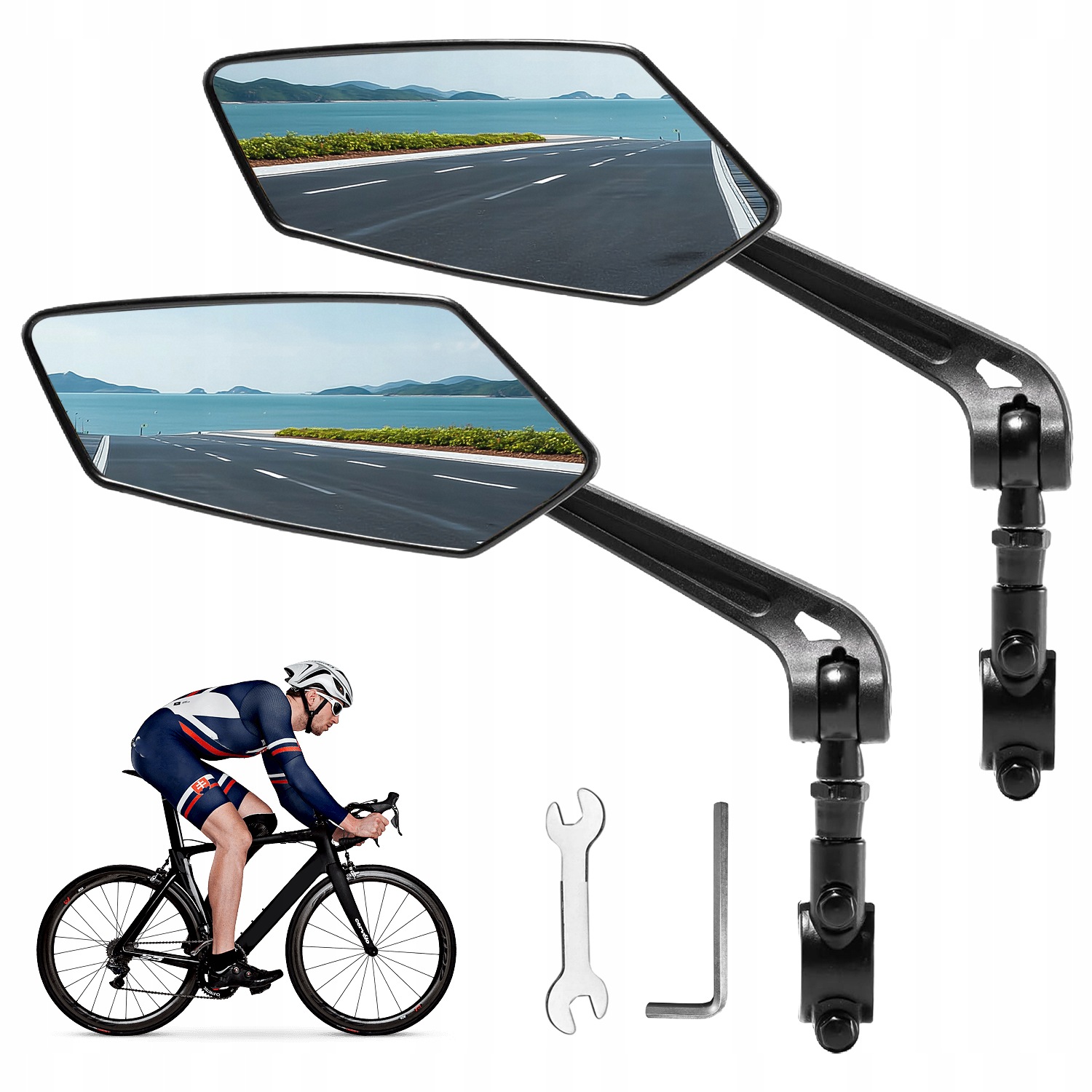 Lusterko Wsteczne Do Roweru Para Mtb Szosowy Elektryczny Dziecięcy