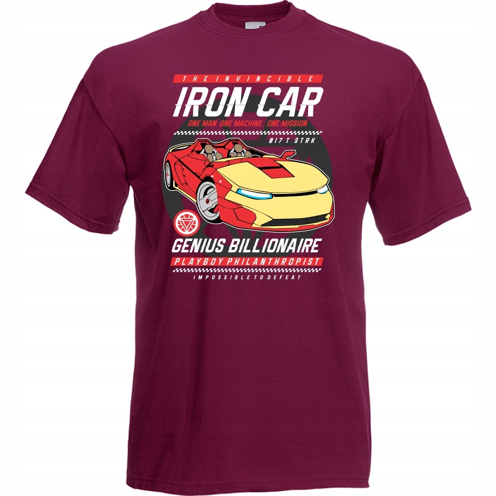 

Koszulka samochód auto iron car L burgund
