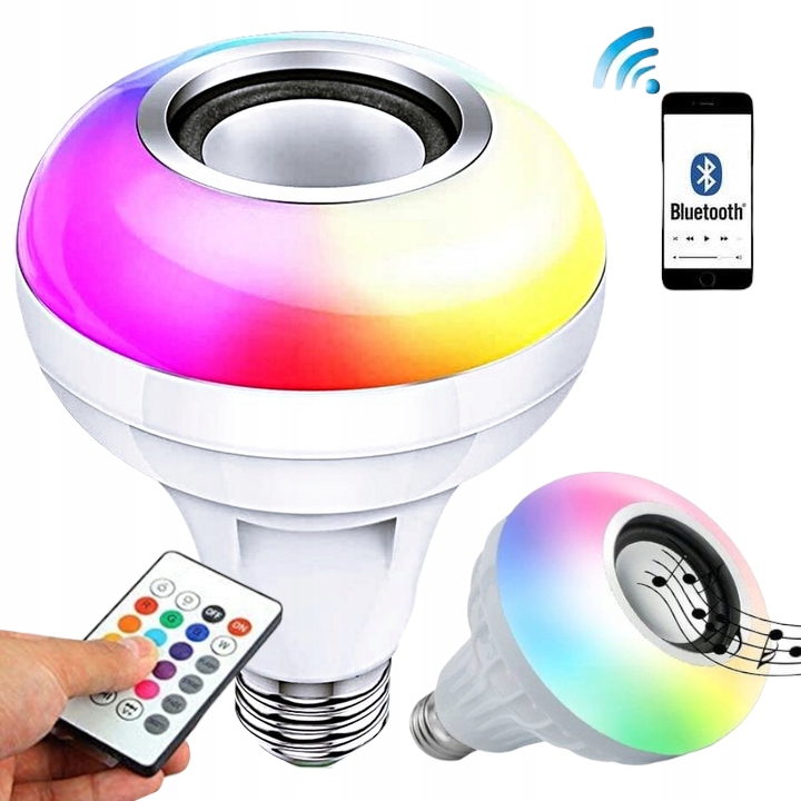 

Żarówka Led Rgb Bluetooth Głośnik Z Głośnikiem