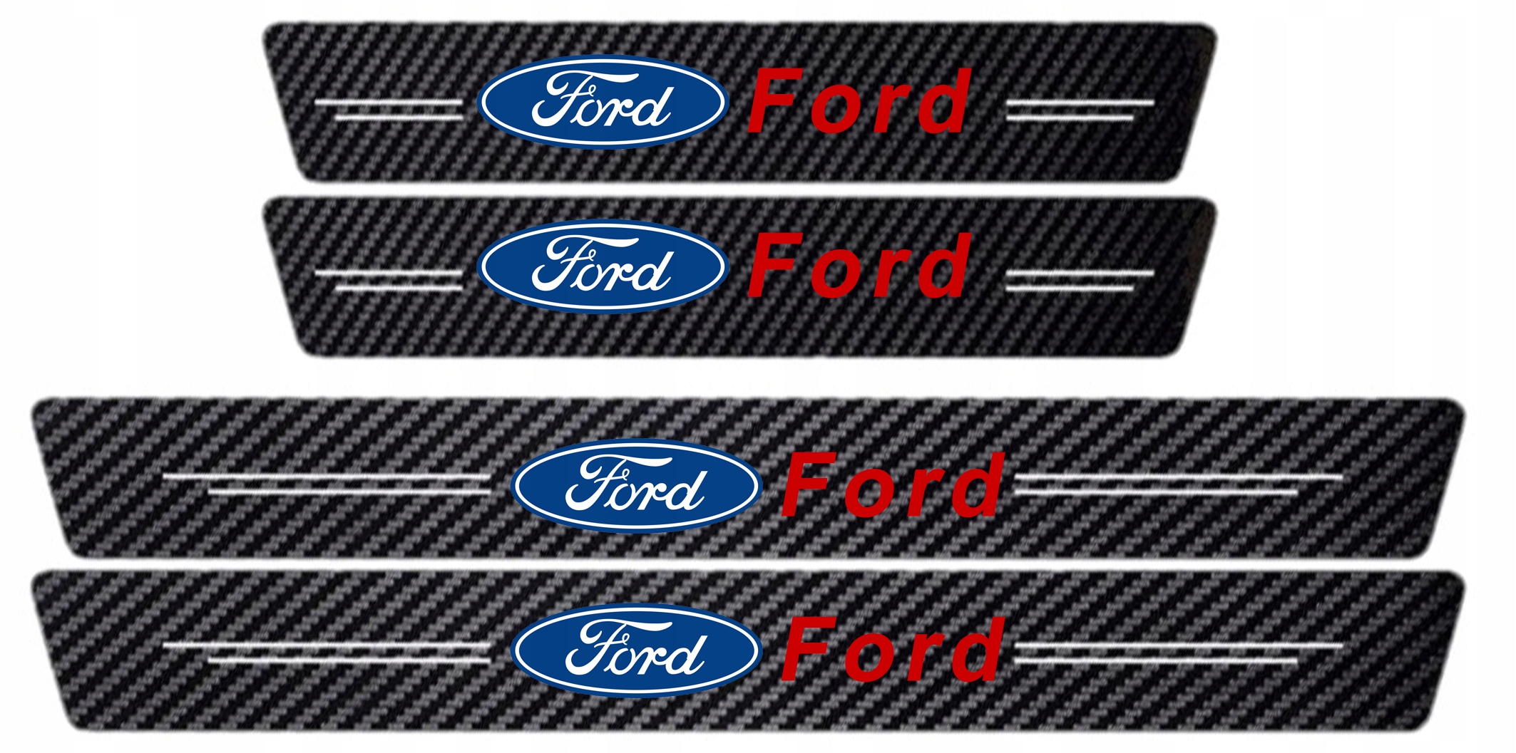 

Osłona naklejka na progi Ford Carbon