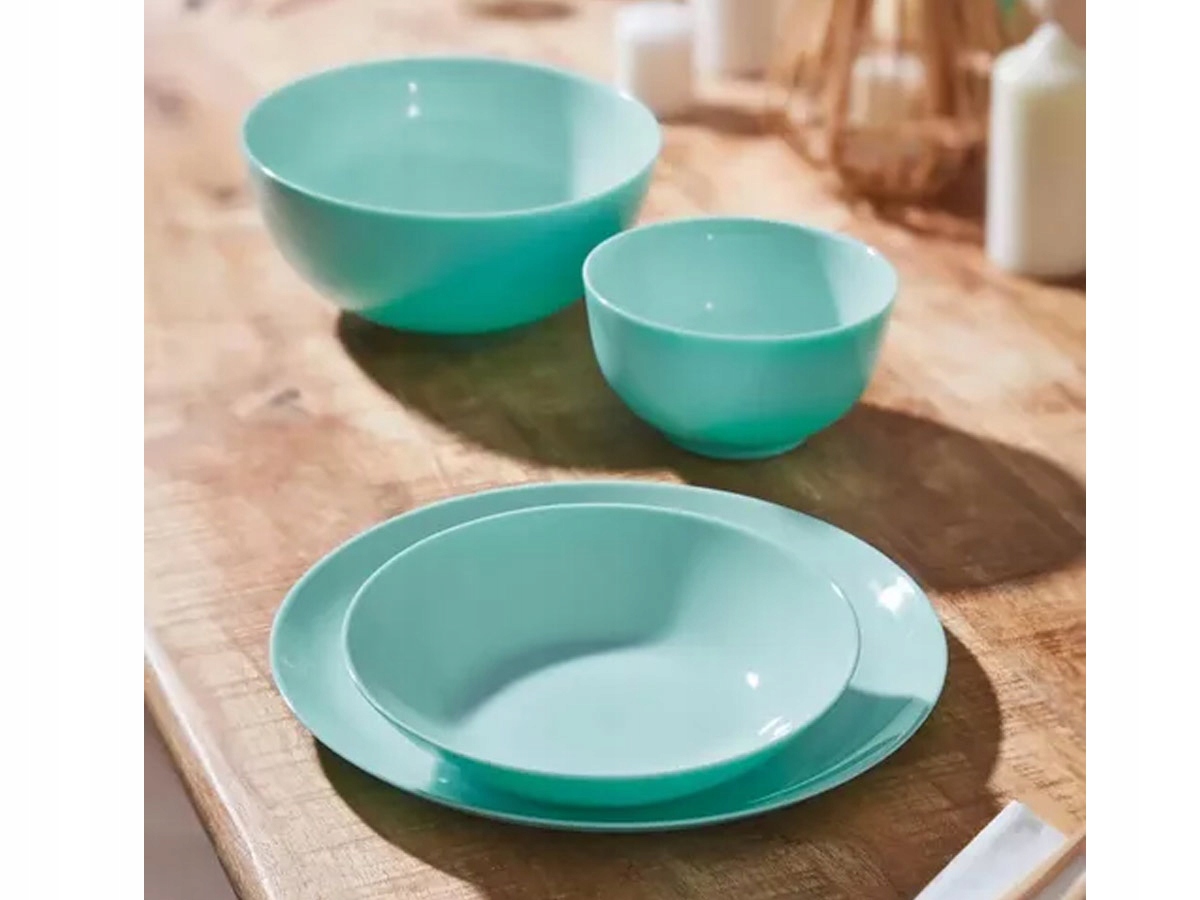 Talerz płytki 25 cm Light Turkus DIWALI LUMINARC Stan opakowania brak opakowania