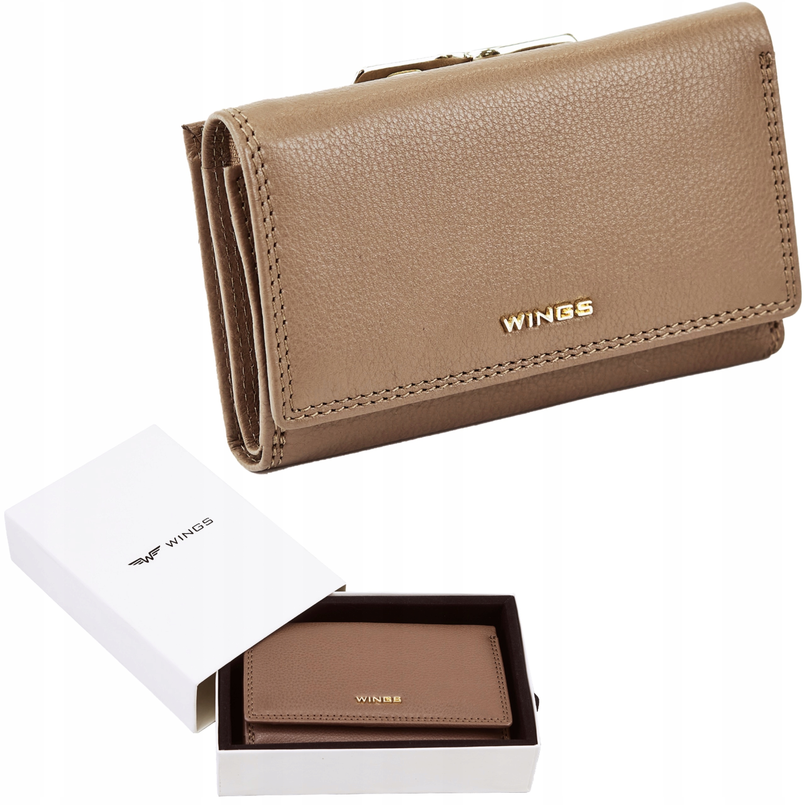 Dámská peněženka Wings kožená Rfid 13 karet s velkou vnější sbalitelnou kapsou