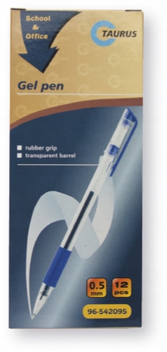 

Długopis żelowy gumowy uchwyt niebieski 12 szt.